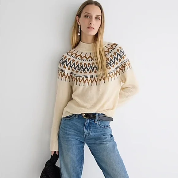 JCrew Fair Isle sweater NWT sz M - Picture 8 of 8